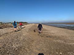 Back on the beach, approaching Cudmore Grove and a well earned rest!